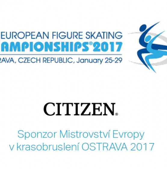 CITIZEN- sponzor Mistrovství Evropy v krasobruslení OSTRAVA 2017